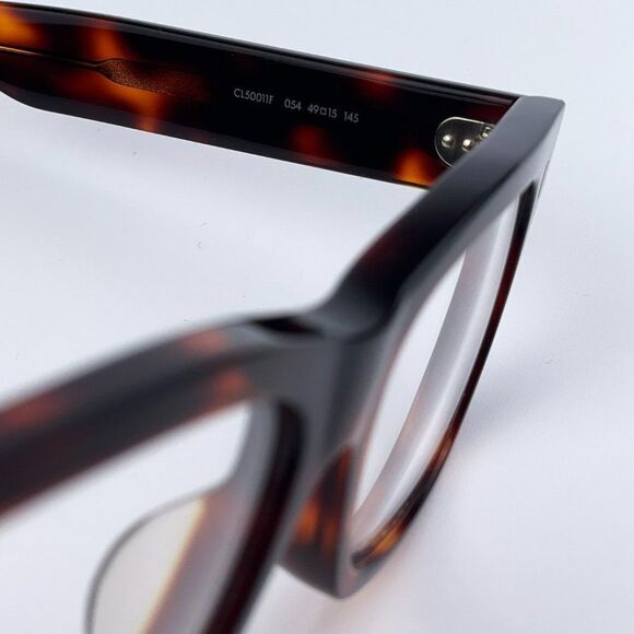 NEW CELINE CL50011F 054 Red Havana Square Women Eyeglasses - Picture 10 of 11